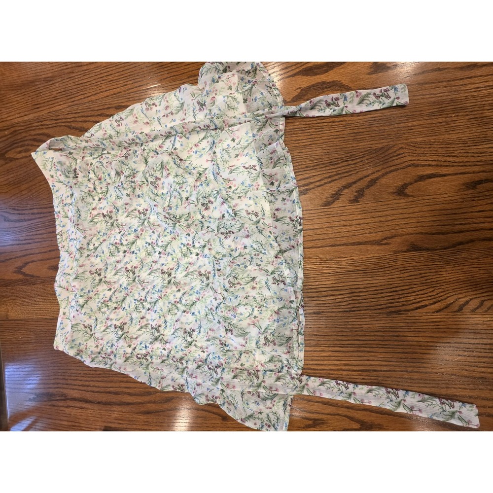 Floral Paisley Wrap Front Skirt Vintage Size XL Boho Cottagecore Hippie Peasant